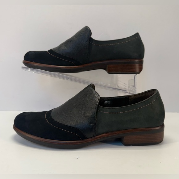 Naot Angin Black leather/suede nubuck women’s Slip-On Loafers size 9 - Picture 3 of 14